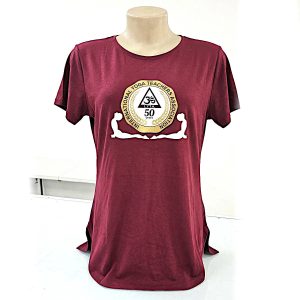 Camiseta de yoga de 50 anos da IYTA